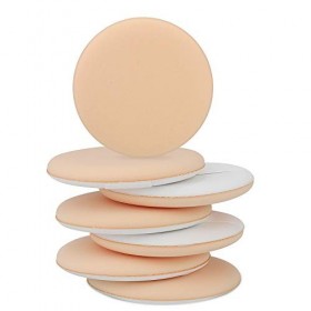 Maquillage Ronde Cosmétique Houppette Éponge, 7PCS Cosmétique Houppette de Maquillage Éponge Lavable Cosmétiques Puff Petit e
