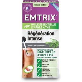 Emtrix Régénération Intense Ongles Abîmés avec Huile Essentielle darbre à Thé est Une Formule brevétée - Renforce et Protège