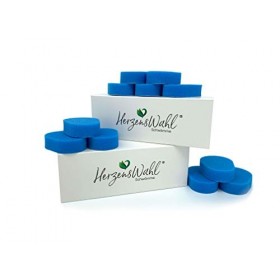 HerzensWahl® Lot de 10 éponges de rechange pour crème dorsale pliable - Structure en éponge douce et à pores fins - Convient 