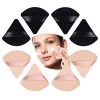 Lot de 4 éponges de maquillage triangulaires en poudre, éponge douce pour fond de teint en poudre, outil de maquillage sec et