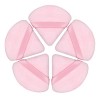 Tohrugue Houpette Maquillage,5Pcs Houppettes à Poudre Triangle en Coton Doux pour la Peau Usage Sec Humide Bouffées de Poudre