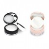 Tomedeks 2 pièces pot maquillage,houpette maquillage,houpette maquillage poudre libre,powder puff,Beau et pratique, petit et 