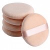 Tenlacum 5 pcs Cosmétique Houppette Beauté du visage éponge Houppette Coussinets visage Outil de maquillage Beige