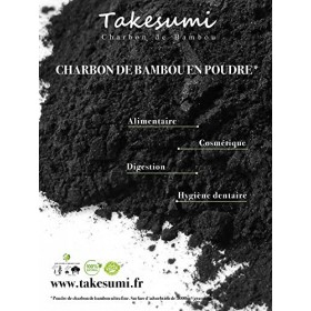 Charbon de bambou en poudre ultra fine