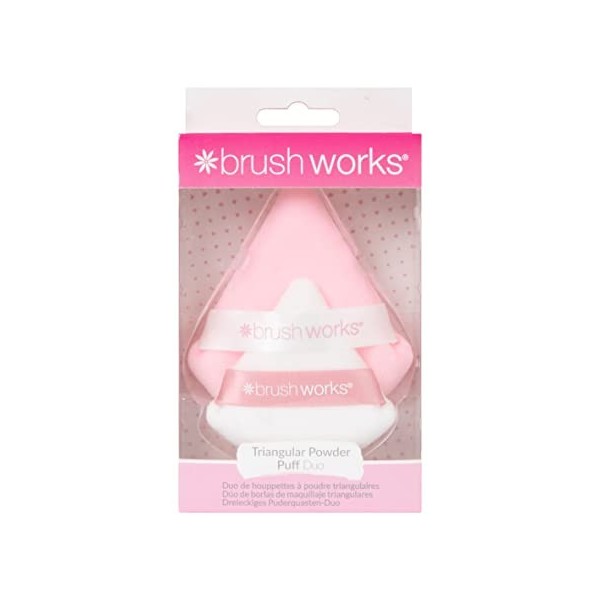 Brushworks Triangular Powder Puff Duo