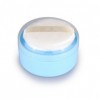 1 pièce en plastique bleu vide portable recharge bébé soins de la peau après le bain poudre cas visage corps talc maquillage 