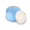 1 pièce en plastique bleu vide portable recharge bébé soins de la peau après le bain poudre cas visage corps talc maquillage 