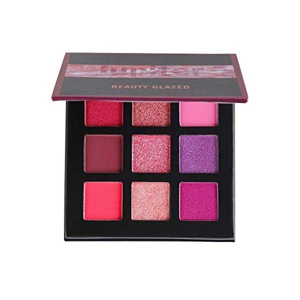 BEAUTY GLAZED 15 Couleurs Longue Durée Glitter Palette de Ombre a Paupiere Eyeshadow Shimmer Fard a Paupiere Brillant Maquill...
