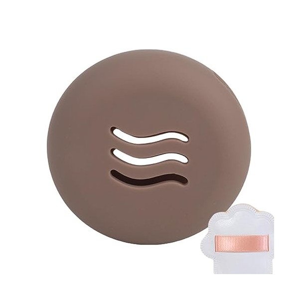 LOVOICE Étui éponge de Maquillage en Silicone,Sac de Rangement et boîte pour bouffée de Poudre | Boîte de bouffée cosmétique 