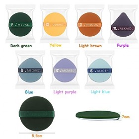 Houpette Maquillage,Osuter 21 Pièces Bouffées de Poudre Lavable Houppettes à Poudre Douce Bouffée de Maquillage Eponge Humide