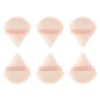 AIEX 6 Pièces Houppette Triangle, Bouffée de Maquillage de Visage Ultra Douces Houppettes à Poudre Triangle Beauté avec Sangl