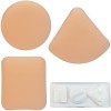 Houppettes à Poudre 3Pcs, Houpette Maquillage Triangle Circulaire Carré en Coton Doux pour la Peau Usage Sec Humide Bouffées 