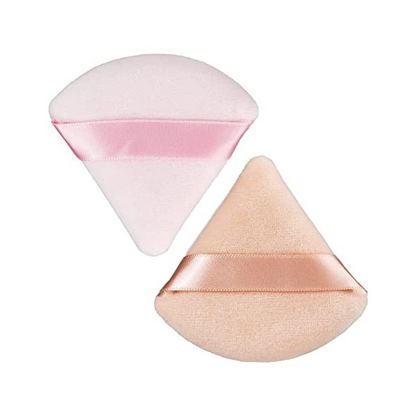 Bouffée triangulaire,Lot de 4 Wet & Dry Triangle Puff Triangle Beauty Puff Makeup Puff Éponge de maquillage Fond de teint en 