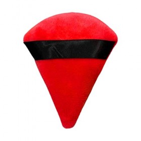 Miletine Houppette triangulaire, houppettes de maquillage, ultra douces fabriquées en velours de coton avec sangle, sous les 