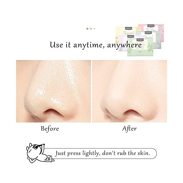 Feuilles Papier Absorbant lHuile de Visage 500 Pièces Papier de Contrôle dhuile Prévenir lacné, Utilisé pour Les Soins de 