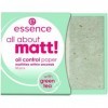 Essence all about matt! oil control paper, papier poudre, transparent, absorbant brillant, mat, sans nanoparticules, sans par