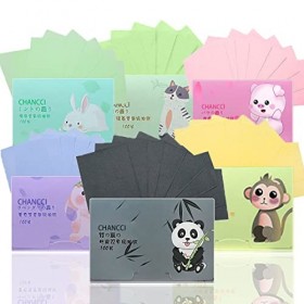 Papier Absorbant La Vue, 600pcs Lingette Matifiante, Papier Matifiant Pour Les Soins De La Peau Huileuse, Hommes Et Femmes Hu