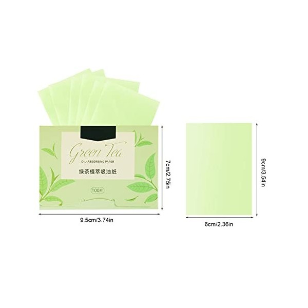 TSHAOUN 800 Pièces Papier Buvard Pour Le Visage, Papier Buvard dhuile, Papier Matifiante Visage, Papier Buvard Encre, pour A