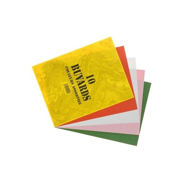 Coutal - Buvard 16X21 Multicolore 125G Poch 10
