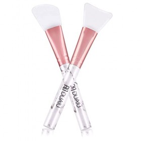 Pinceau Masque Visage, DUAIU 2 Pièces Pinceaux Masque, Pinceau Applicateur Masque Avec Pointe en Silicone Souple, Couvre Parf