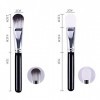 IZyufan Pinceau Fond de Teint, [2 Pcs] Pinceau de Maquillage Professionnel pour Maquillage du Visage, Foundation Brush, Pince