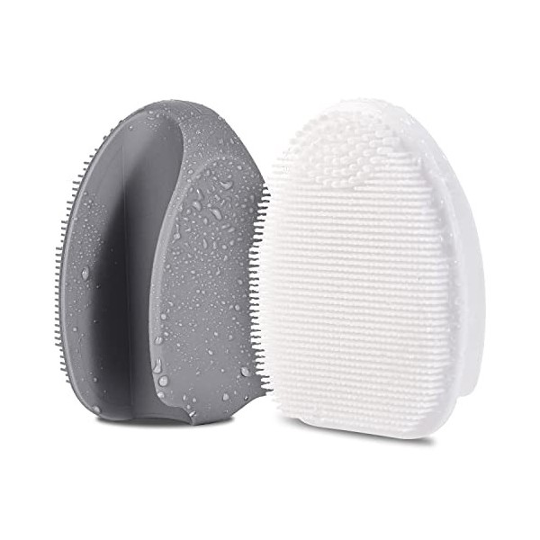 HieerBus Brosse de nettoyage visage en silicone , douce brosse manuelle nettoyante pour le nettoyage du visage pour exfoliati