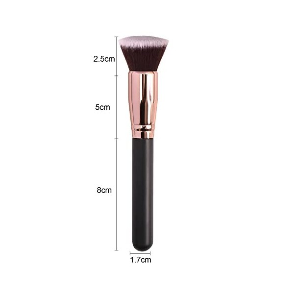 JeoPoom Pinceau de Maquillage, Pinceau Fond de Teint, Pinceau Contouring, pour Maquillage du Visage Parfait, Fibre Synthétiqu