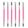 6 PCS Pinceau Sourcils, Goupillon Cils, Goupillon Sourcils Biseauté, Double Extrémité Pinceau à Sourcils Brosse Cils, 2 en 1 