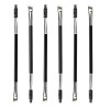 6 PCS Pinceau Sourcils, Goupillon Cils, Goupillon Sourcils Biseauté, Double Extrémité Pinceau à Sourcils Brosse Cils, 2 en 1 