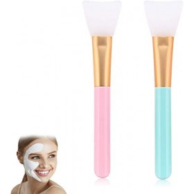 2 Pièces Brosse de Masque Silicone Pinceau Beauté Outil DIY Lapplication Visage Brosse de Mélange Visage dApplicateur