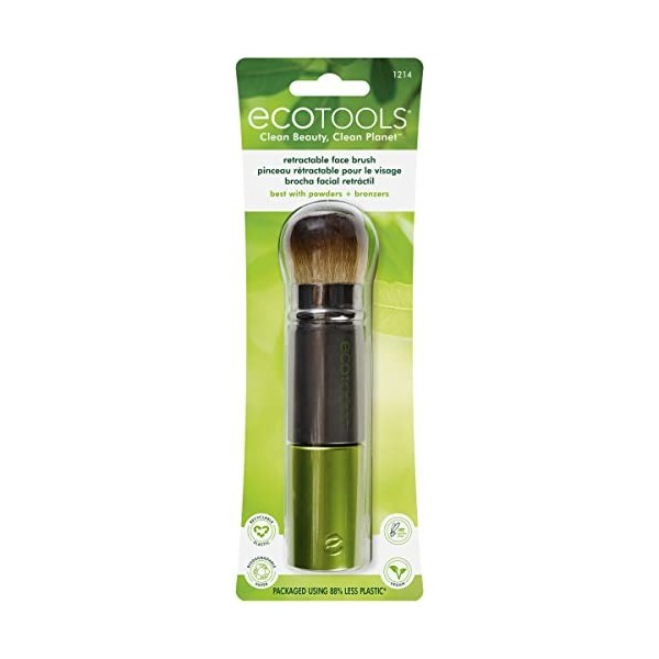 Eco Tools Pinceau de Maquillage Multitâche Visage Rétractable