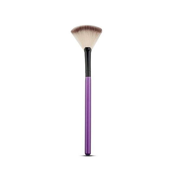 Oyfel Eventail Pinceau de Maquillage Cosmétique Fan Pinceaux de Maquillage pour Poudre Blending Highlighter Contour Nylon