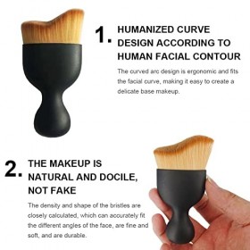 Pinceau Fond de Teint, Pinceau pour fond de teint Magique Pinceau,Contour Pinceaux de Maquillage,Pinceau Pour Fond de Teint M
