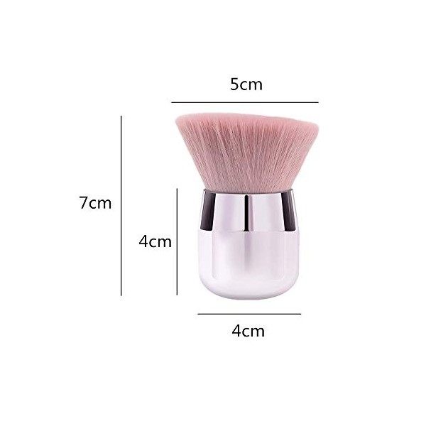 Kabuki Poudre Fondation Pinceau Maquillage Brosse Portable Minérale Poudre Brosse pour Visage et Joues