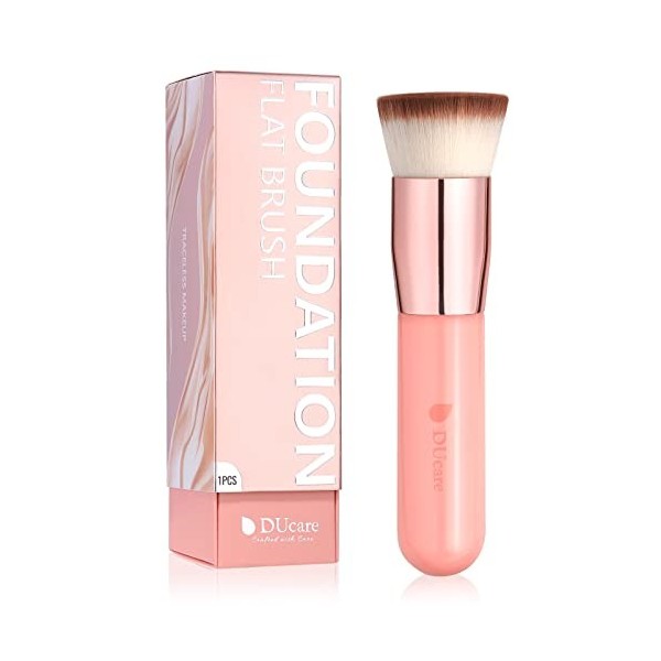 DUcare Pinceau Fond de Teint Professionnel Kabuki pour Maquillage du Visage - Parfait Pour le Mélange Liquide, Crème ou Poudr...