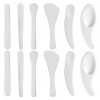 Fezf Mini Spatule, Spatule de Maquillage, Spatule à Crème, Spatule à Masque Cosmétique, 12 Pièces Spatule Cosmétique Spatule 