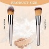 WLLHYF Pinceaux de Maquillage, 2 Pcs Poudre Fond de Teint Pinceau Pinceaux de Maquillage Mélange Poudre Visage Ombre à Paupiè