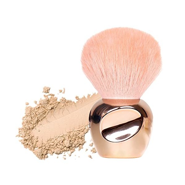 Pinceau de maquillage en poudre, pinceau blush, grand pinceau pour le visage pour poudre libre ou pressée, pinceau bronzant a