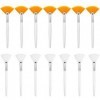 14 Pièces Brosses en Éventail Pinceau Applicateur Facial Pinceau Cosmétique à Ventilateur Souples Pinceau Applicateur dAcide