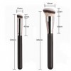 TingDongWei 2pcs Pinceau de Maquillage, Pinceau Fond de Teint, Pinceau Anticernes, Pinceaux Maquillage avec Fibre Synthétique