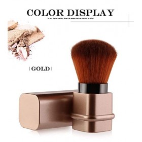 Pinceau à Maquillage Pinceaux à Poudre Kabuki Pinceau Blush Maquillage Rétractable Blush Brush