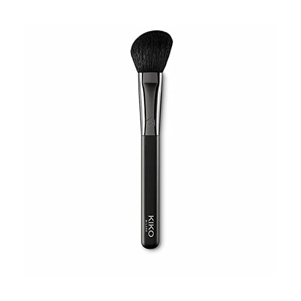 KIKO Milano Face 10 Blush Brush | Pinceau À La Forme Biseautée Pour Fards À Joues, Poudres Bronzantes Et Enlumineurs, Fibres 