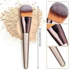 WLLHYF Maquillage du Visage Pinceau de Maquillage Biseauté Professionnel Pour Fond Mélange Liquide Poudre Maquillage Teint Pi