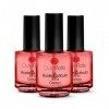 3 x huile pour cuticules - Cerise-Cherry 15 ml/Idéal pour les manucures - Outlet Nails