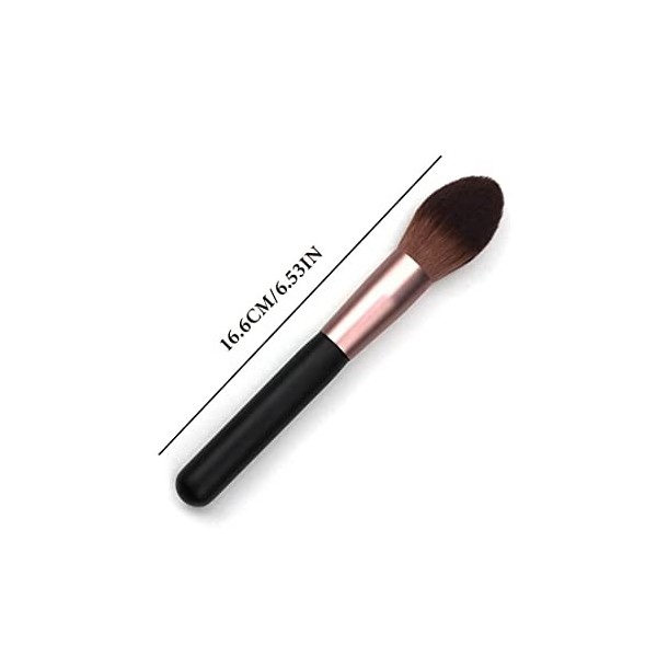 SIOPPKIKPinceau Blush, Manche en Bois Pinceau Maquillage Professionnelle Face Brush Check Color Brush for Blush Manche en boi