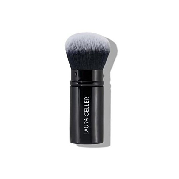 LAURA GELLER NEW YORK Pinceau kabuki rétractable pour tous les visages et fond de teint pour maquillage liquide, crème et pou