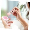 Lurrose 1 PC Rose Cosmétique Dame Cosmétiques avec Fard À Joues Contouring Maquillage Rétractable Portable Polissage Multi-Us