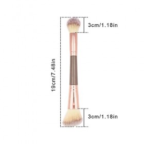 1 Pièce Fond Teint Pinceau Maquillage Double Face Poudre Fond Teint Pinceau Poudre Impeccable Beauté Cosmétiques Blush Fard À