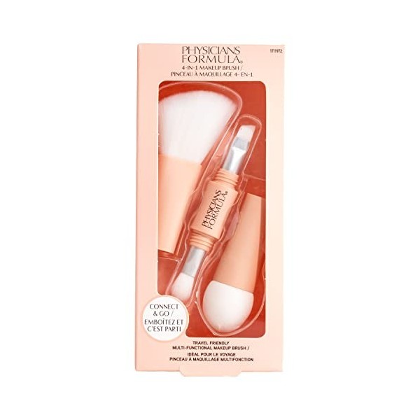 Physicians Formula, Pinceau 4 en 1, pour une Application sans Effort, avec Pinceau de Fard à Paupières, Pinceau de Sourcils/E