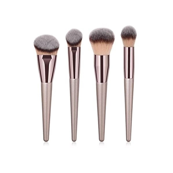 DYMYKL Brosse de maquillage avec éponge et nettoyant brosse, ensemble Premium synthétique poudre Powder Blush Eyeshadow Kabuk